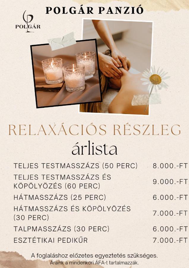 Bed and Breakfast Polgar Panzio Виллань Экстерьер фото